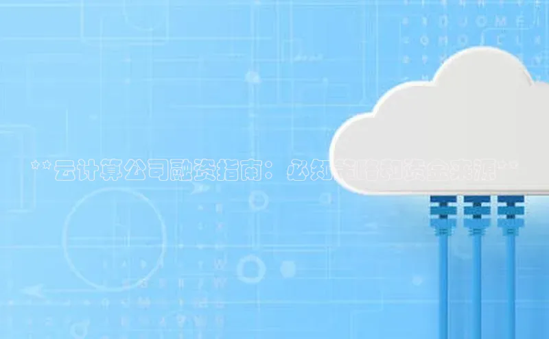 凯捷携程**云计算公司融资指南：必知策略和资金来源**