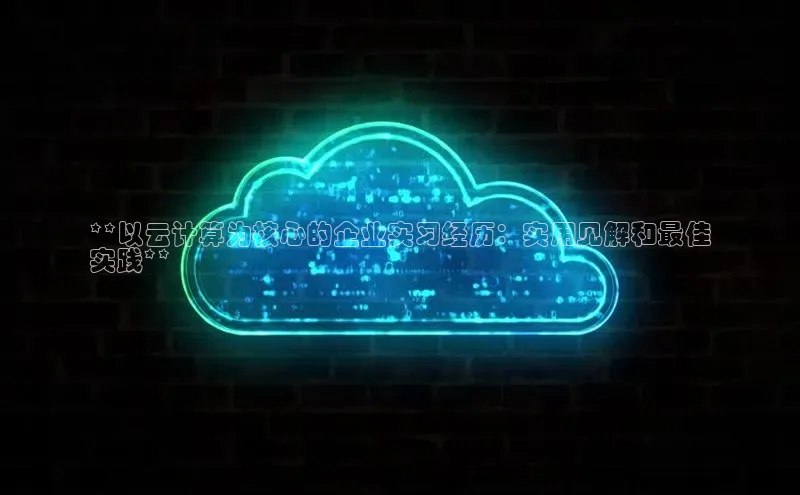 凯捷中海达**以云计算为核心的企业实习经历：实用见解和最佳
实践**